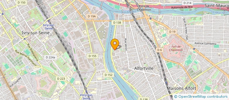 localisation de l'entreprise EFOCIB à ALFORTVILLE