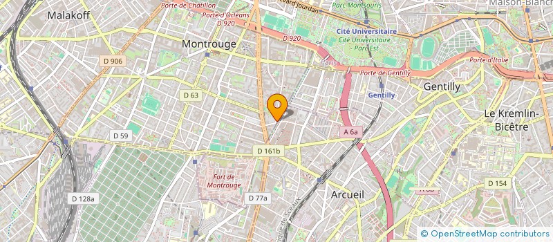 localisation de l'entreprise EFOODMANAGER FRANCE EURL  MONTROUGE