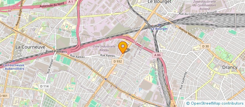 localisation de l'entreprise EFOR EMPLOI-FORMATION à LA COURNEUVE