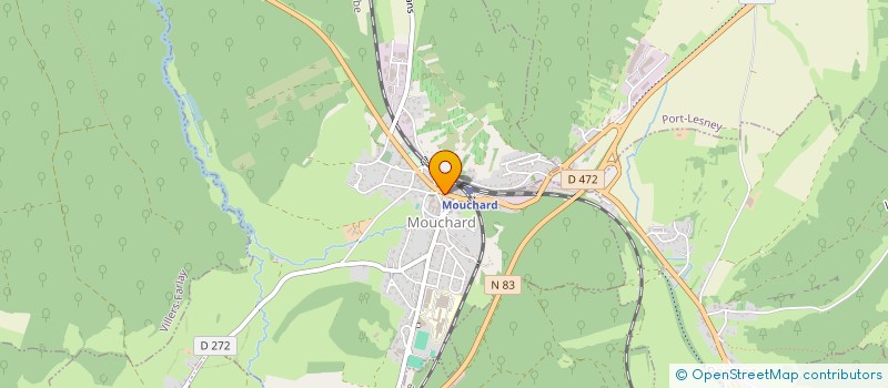 localisation de l'entreprise EFOR FRANCHE COMTE à MOUCHARD