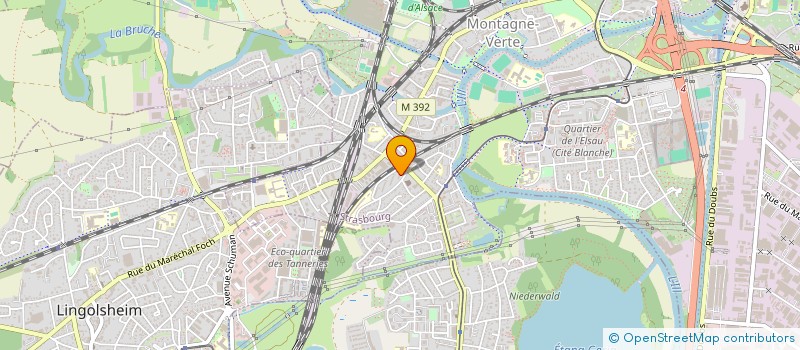 localisation de l'entreprise EFOR PEINTURE à STRASBOURG