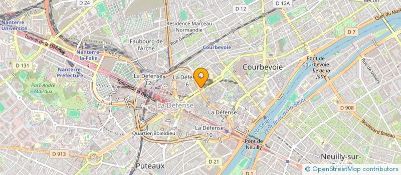 localisation de l'entreprise EFORCE FRANCE à COURBEVOIE