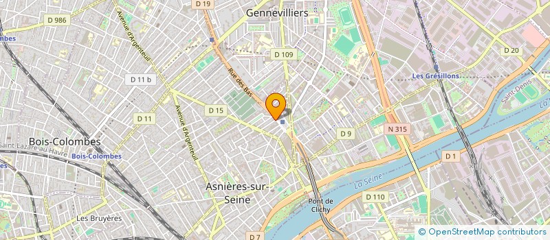 localisation de l'entreprise EFORM  ASNIERES-SUR-SEINE