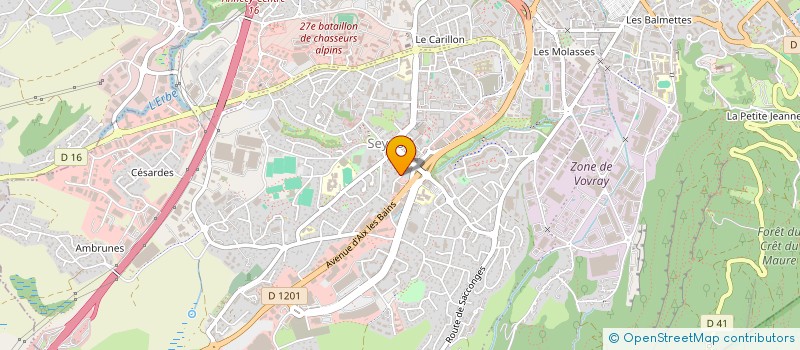 localisation de l'entreprise EFORT ASSOC ENSEIG FORMAT TECH à ANNECY