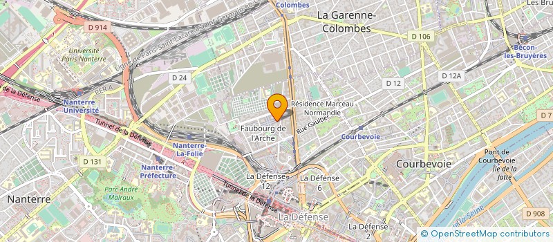 localisation de l'entreprise EFP à COURBEVOIE