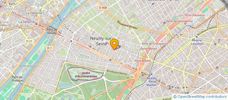 localisation de l'entreprise EFP - CHAVASSIEU à NEUILLY-SUR-SEINE