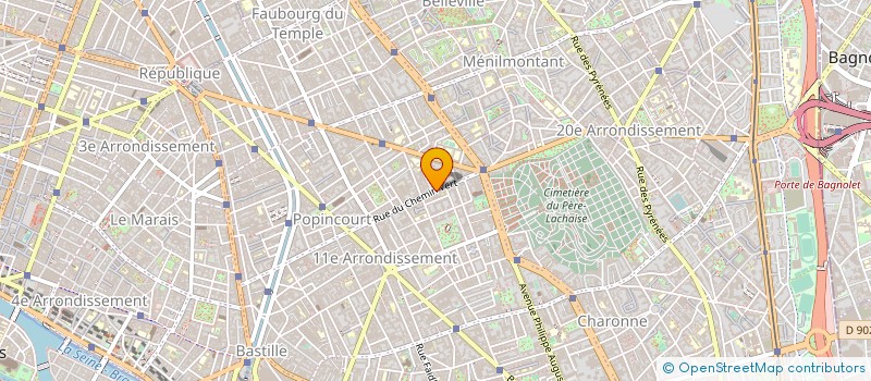 localisation de l'entreprise EFP CONCEPT  PARIS