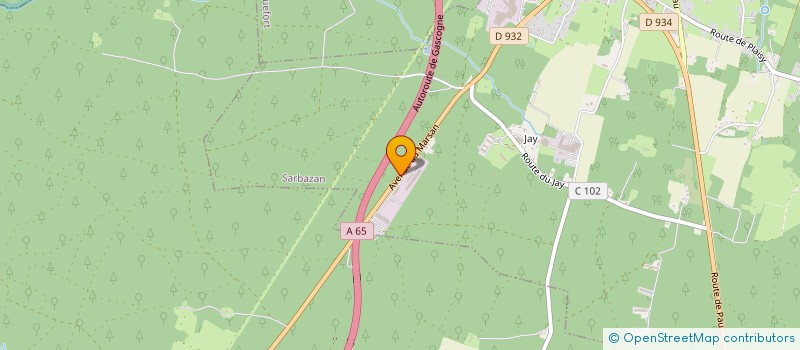 localisation de l'entreprise EFP - ETUDES ET FABRICATION DE PYLONES  SARBAZAN