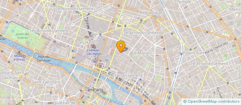 localisation de l'entreprise EFP SERVICES (ETUDES, FABRICATIONS ET PROTECTIONS SERVICES) à PARIS