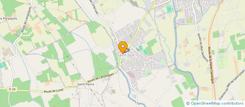 localisation de l'entreprise EFPA  SAINT-JUST