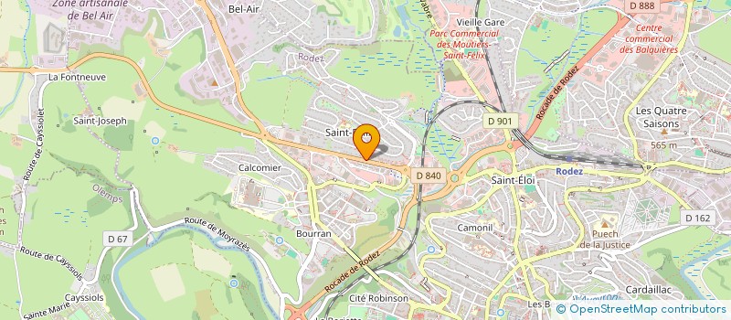 localisation de l'entreprise EFPL  RODEZ