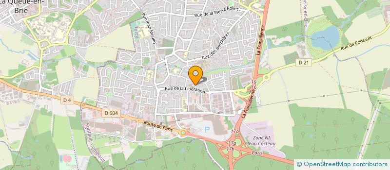 localisation de l'entreprise EFPM à PONTAULT-COMBAULT