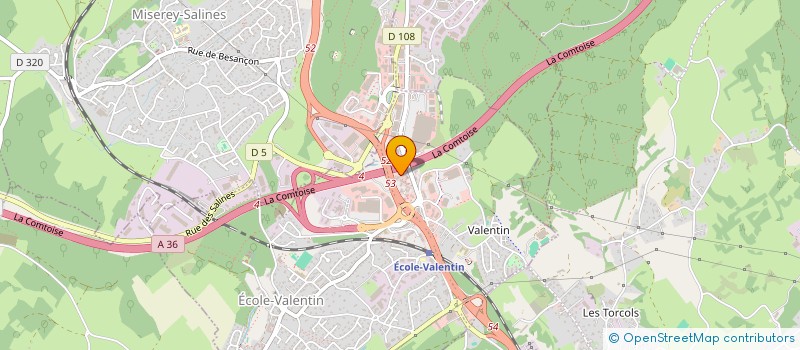 localisation de l'entreprise EFPR  ECOLE-VALENTIN