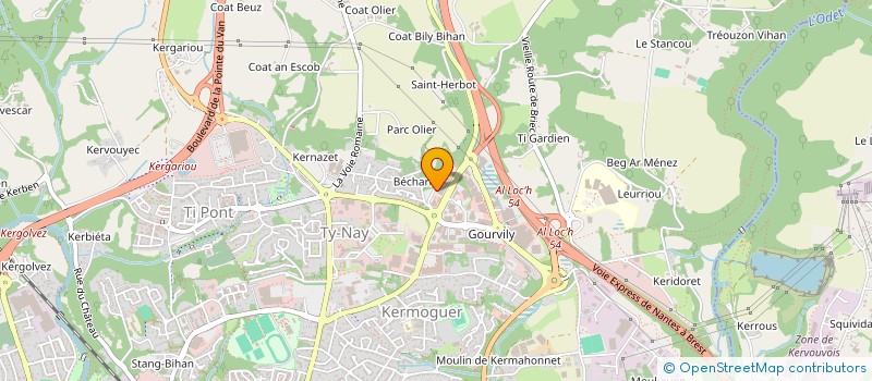 localisation de l'entreprise EFR QUIMPER  QUIMPER