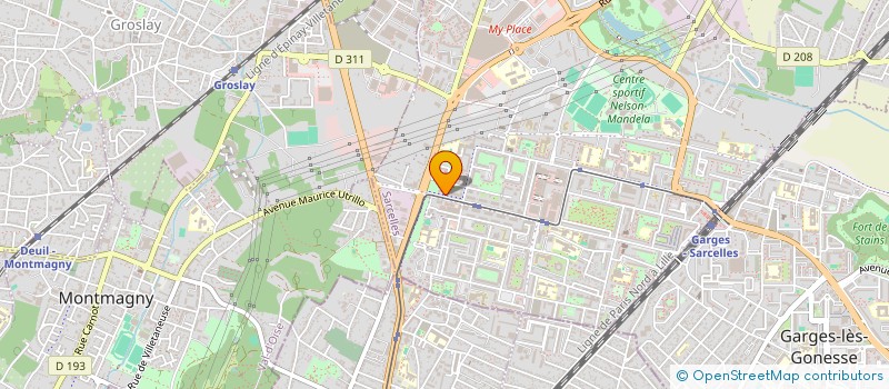 localisation de l'entreprise EFRATH à SARCELLES