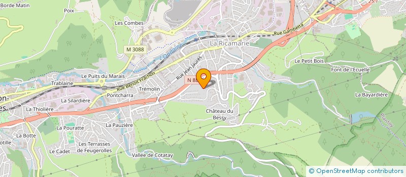 localisation de l'entreprise EFRESIO  LA RICAMARIE