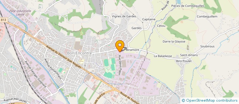 localisation de l'entreprise EFS INSTALLATIONS MAINTENANCE  BON-ENCONTRE