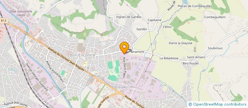 localisation de l'entreprise EFS PROJETS à BON-ENCONTRE