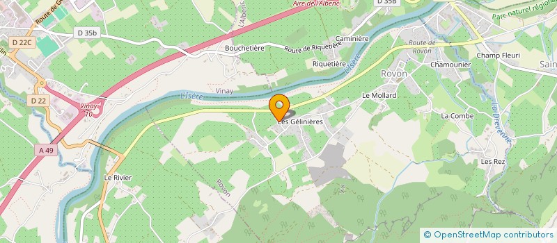 localisation de l'entreprise EFT  ROVON