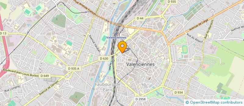 localisation de l'entreprise EFTEX  VALENCIENNES