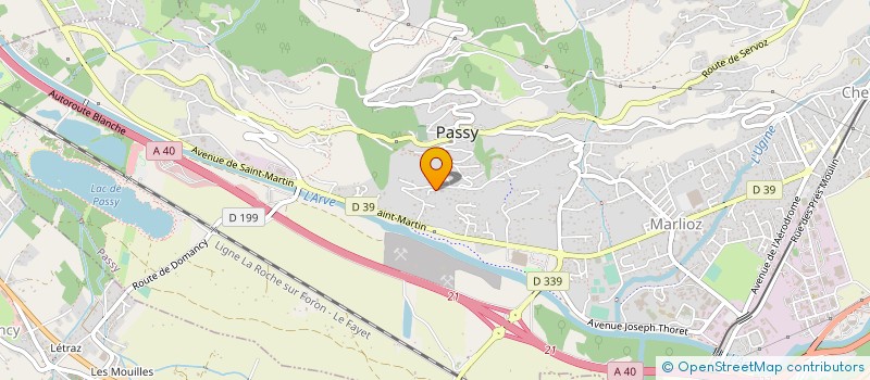 localisation de l'entreprise EFTIE à PASSY