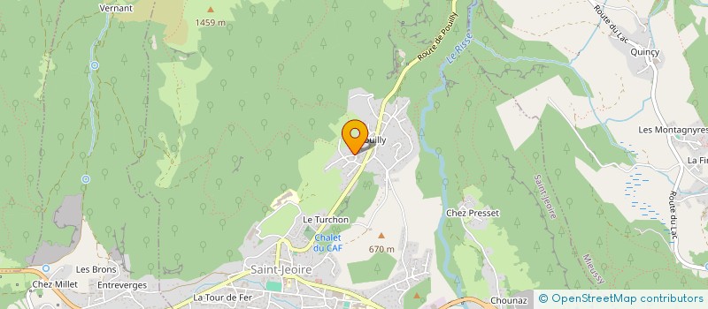 localisation de l'entreprise EFURY  SAINT-JEOIRE