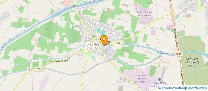 localisation de l'entreprise EFVV 66  TORREILLES
