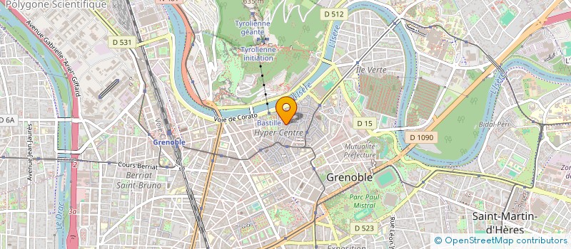 localisation de l'entreprise EFYM SARL  GRENOBLE