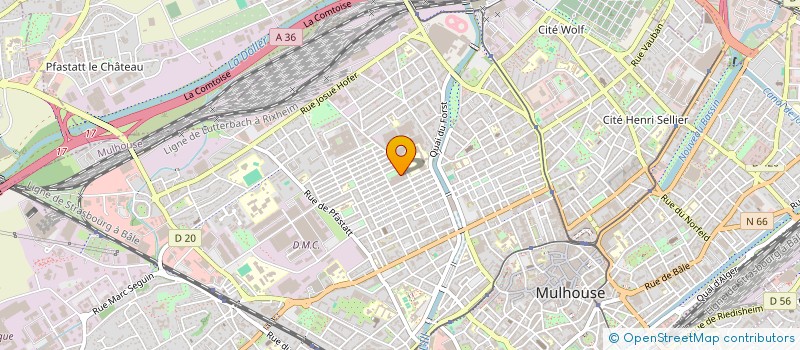 localisation de l'entreprise EG 2000 à MULHOUSE