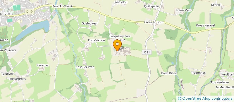 localisation de l'entreprise EG 29 TP à PLOUVORN