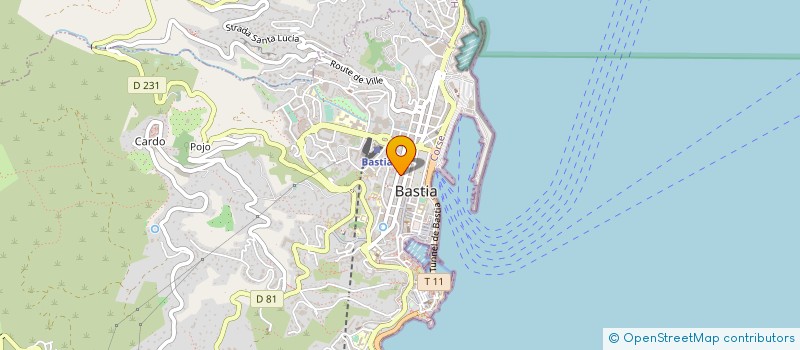 localisation de l'entreprise EG 2B à BASTIA