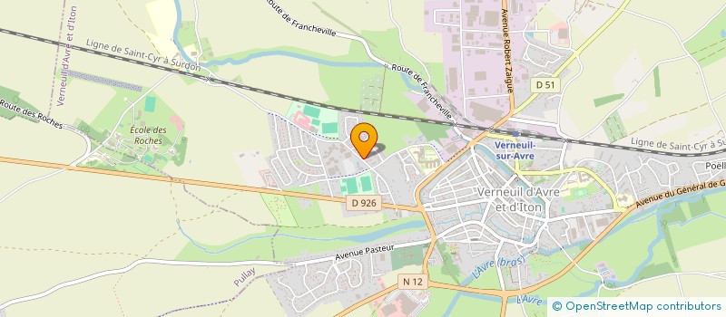 localisation de l'entreprise EG  VERNEUIL D'AVRE ET D'ITON