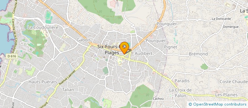 localisation de l'entreprise EG à SIX-FOURS-LES-PLAGES