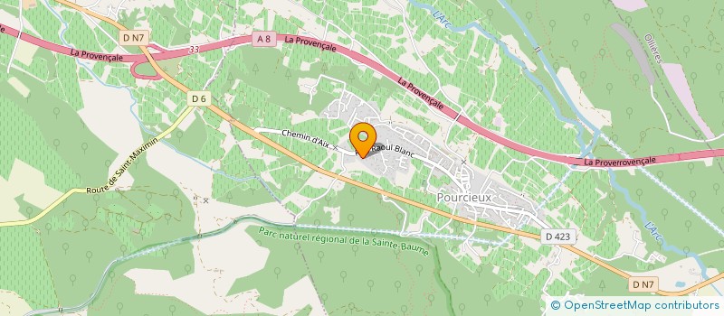 localisation de l'entreprise EG  POURCIEUX