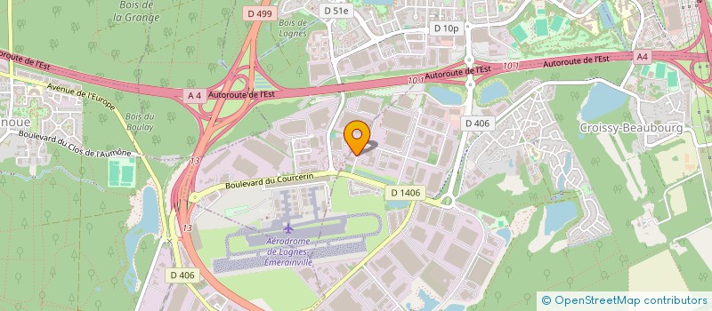 localisation de l'entreprise EG  CROISSY-BEAUBOURG