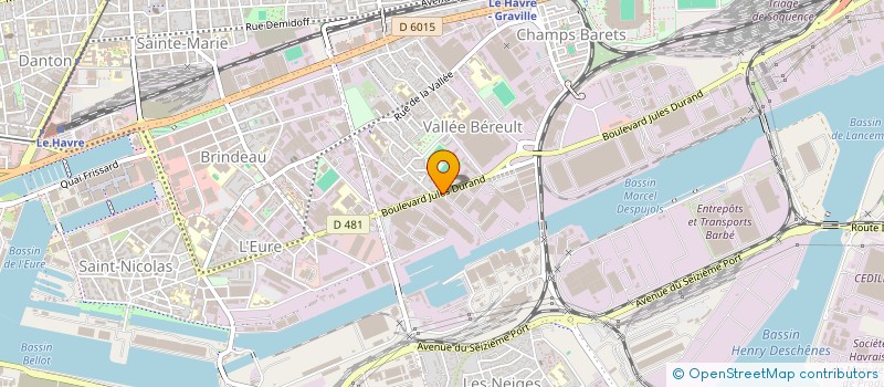 localisation de l'entreprise EG AGENCEMENTS à LE HAVRE
