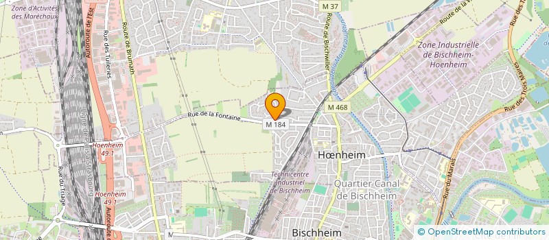 localisation de l'entreprise EG ARCHITECTURE  HNHEIM