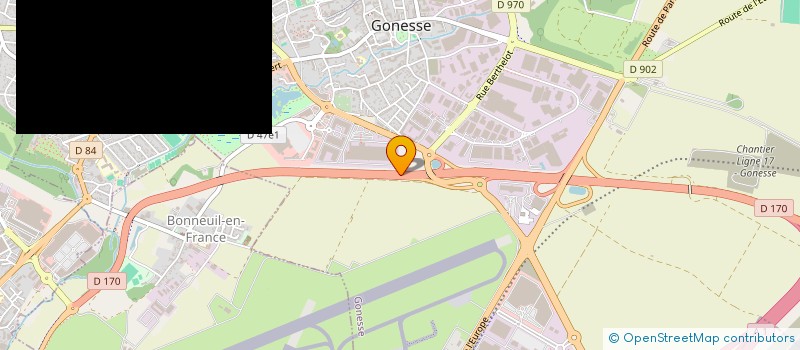 localisation de l'entreprise EG BAT à GONESSE