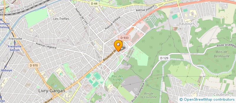 localisation de l'entreprise EG BAT à LIVRY-GARGAN