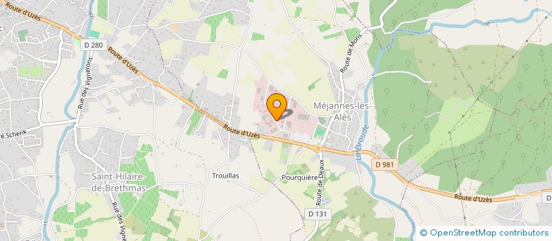 localisation de l'entreprise EG BAT à MEJANNES-LES-ALES