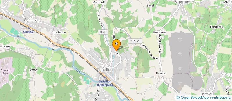 localisation de l'entreprise EG BAT  CHATILLON