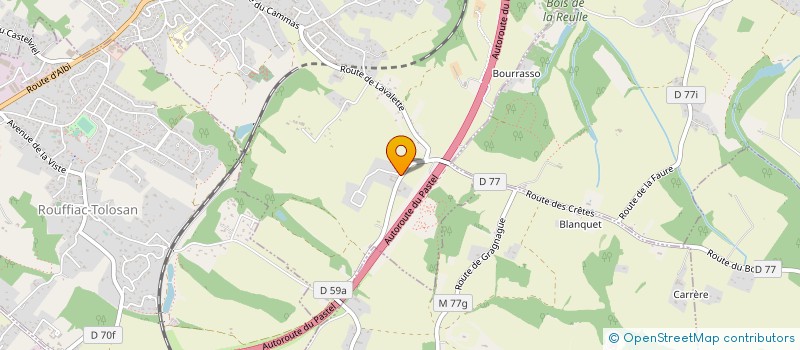 localisation de l'entreprise EG BAT  CASTELMAUROU