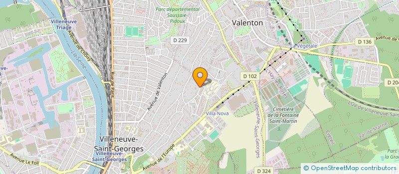 localisation de l'entreprise EG-BAT à VILLENEUVE-SAINT-GEORGES