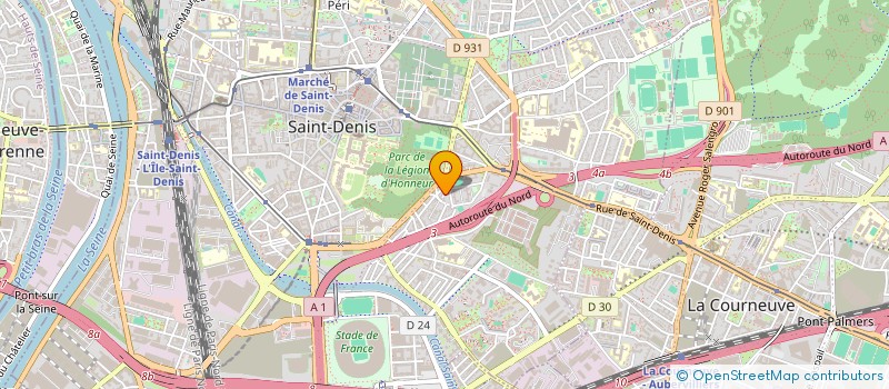 localisation de l'entreprise EG BAT  SAINT-DENIS
