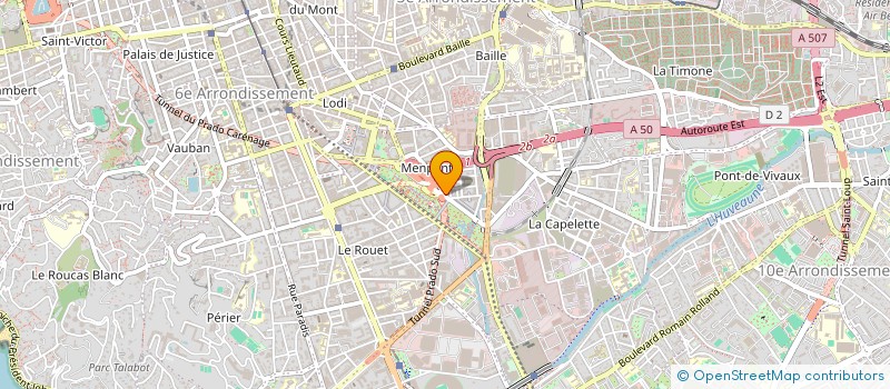 localisation de l'entreprise EG BATIMENT 13 à MARSEILLE 10EME