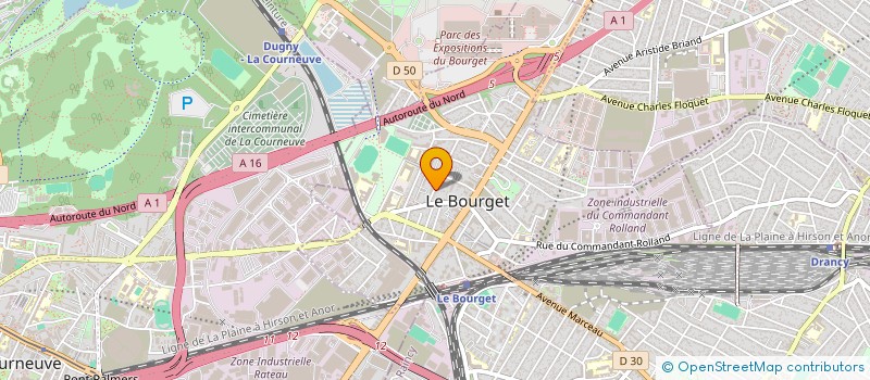 localisation de l'entreprise EG BATIMENT à LE BOURGET
