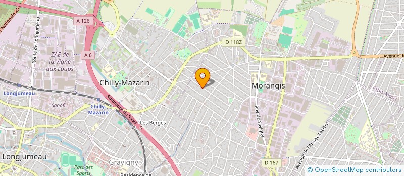 localisation de l'entreprise EG BATIMENT à MORANGIS