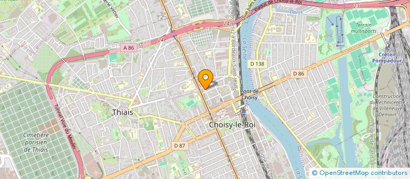 localisation de l'entreprise EG BATIMENT  CHOISY-LE-ROI