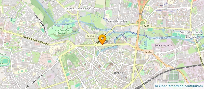 localisation de l'entreprise EG BUREAU à ARRAS