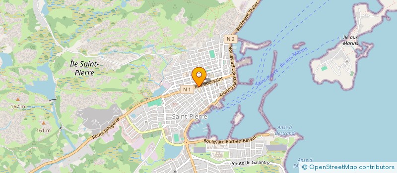 localisation de l'entreprise EG BUSINESS  SAINT-PIERRE